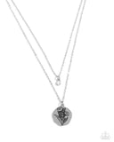 April Birthstone Beauty - White Necklace - Paparazzi Accessories Necklace Bedazzle Me Pretty Mobile Fashion Boutique