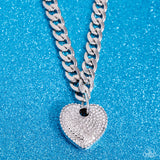 Ardent Affection - White Necklace - Paparazzi Accessories Necklace Bedazzle Me Pretty Mobile Fashion Boutique