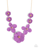 Arranged Aria - Purple Necklace - Paparazzi Accessories Necklace Bedazzle Me Pretty Mobile Fashion Boutique