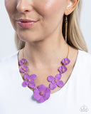 Arranged Aria - Purple Necklace - Paparazzi Accessories Necklace Bedazzle Me Pretty Mobile Fashion Boutique