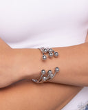 Assembly Line - Silver Bracelet - Paparazzi Accessories Bracelet Bedazzle Me Pretty Mobile Fashion Boutique