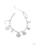 Astral Alias - Silver Bracelet - Paparazzi Accessories Bracelet Bedazzle Me Pretty Mobile Fashion Boutique