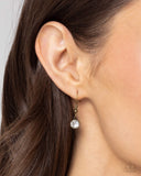Astral Ambience - Brass Complete Look  - Paparazzi Accessories Bedazzle Me Pretty Mobile Fashion Boutique