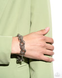 Audible Shimmer - Silver Bracelet - Paparazzi Accessories Bracelet Bedazzle Me Pretty Mobile Fashion Boutique