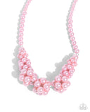 Austen Adornment - Pink Necklace - Paparazzi Accessories Necklace Bedazzle Me Pretty Mobile Fashion Boutique