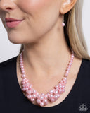 Austen Adornment - Pink Necklace - Paparazzi Accessories Necklace Bedazzle Me Pretty Mobile Fashion Boutique