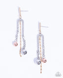 Authoritative Admiration - Multi Post Earrings - Paparazzi Accessories Post Earrings Bedazzle Me Pretty Mobile Fashion Boutique