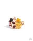 Autumn Amenity - Brown Ring - Paparazzi Accessories Ring Bedazzle Me Pretty Mobile Fashion Boutique