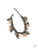 Autumn Equinox - Brass Bracelet - Paparazzi Accessories Bracelet Bedazzle Me Pretty Mobile Fashion Boutique