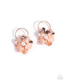 Backyard Bling - Copper Post Earrings - Paparazzi Accessories Post Earrings Bedazzle Me Pretty Mobile Fashion Boutique