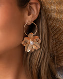 Backyard Bling - Gold Post Earrings - Paparazzi Accessories Post Earrings Bedazzle Me Pretty Mobile Fashion Boutique