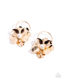 Backyard Bling - Gold Post Earrings - Paparazzi Accessories Post Earrings Bedazzle Me Pretty Mobile Fashion Boutique