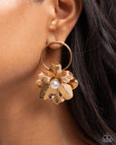 Backyard Bling - Gold Post Earrings - Paparazzi Accessories Post Earrings Bedazzle Me Pretty Mobile Fashion Boutique