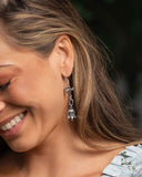 Balancing Bird - Silver Earrings - Paparazzi Accessories Earrings Bedazzle Me Pretty Mobile Fashion Boutique