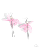 Ballerina Build - Pink Earrings - Paparazzi Accessories Earrings Bedazzle Me Pretty Mobile Fashion Boutique