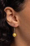 Ballroom Balance - Yellow Necklace - Paparazzi Accessories Necklace Bedazzle Me Pretty Mobile Fashion Boutique