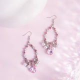 Baroness Behavior - Pink Earrings - Paparazzi Accessories Earrings Bedazzle Me Pretty Mobile Fashion Boutique
