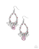 Baroness Behavior - Pink Earrings - Paparazzi Accessories Earrings Bedazzle Me Pretty Mobile Fashion Boutique
