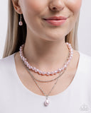 Baroque Bling - Pink Necklace - Paparazzi Accessories Necklace Bedazzle Me Pretty Mobile Fashion Boutique