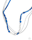 Basic Beading - Blue Necklace - Paparazzi Accessories Necklace Bedazzle Me Pretty Mobile Fashion Boutique