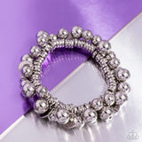 Bauble Beginning - Silver Bracelet - Paparazzi Accessories Bracelet Bedazzle Me Pretty Mobile Fashion Boutique