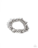 Bauble Beginning - Silver Bracelet - Paparazzi Accessories Bracelet Bedazzle Me Pretty Mobile Fashion Boutique