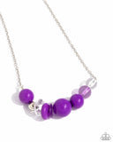 Bauble Bonanza - Purple Necklace - Paparazzi Accessories Necklace Bedazzle Me Pretty Mobile Fashion Boutique