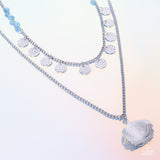 Beachy Balance - Blue Necklace - Paparazzi Accessories Necklace Bedazzle Me Pretty Mobile Fashion Boutique