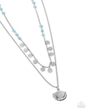 Beachy Balance - Blue Necklace - Paparazzi Accessories Necklace Bedazzle Me Pretty Mobile Fashion Boutique