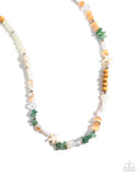 Beachy Beginner - Green Necklace - Paparazzi Accessories Necklace Bedazzle Me Pretty Mobile Fashion Boutique