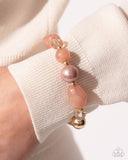 Beaded Backing - Brown Bracelet - Paparazzi Accessories Bracelet Bedazzle Me Pretty Mobile Fashion Boutique