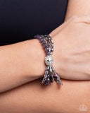 Beaded Boundary - Silver Bracelet - Paparazzi Accessories Bracelet Bedazzle Me Pretty Mobile Fashion Boutique