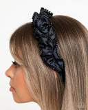 Beaded Broadcast - Blue Headband - Paparazzi Accessories Bedazzle Me Pretty Mobile Fashion Boutique