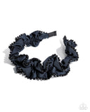 Beaded Broadcast - Blue Headband - Paparazzi Accessories Bedazzle Me Pretty Mobile Fashion Boutique