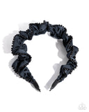 Beaded Broadcast - Blue Headband - Paparazzi Accessories Bedazzle Me Pretty Mobile Fashion Boutique