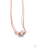 Beaming Beads - Copper Necklace - Paparazzi Accessories Necklace Bedazzle Me Pretty Mobile Fashion Boutique