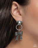 Bear in Mind - Silver Post Earrings - Paparazzi Accessories Post Earrings Bedazzle Me Pretty Mobile Fashion Boutique