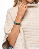 Beautiful Badlands - Blue Bracelet - Paparazzi Accessories Bracelet Bedazzle Me Pretty Mobile Fashion Boutique