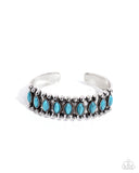 Beautiful Badlands - Blue Bracelet - Paparazzi Accessories Bracelet Bedazzle Me Pretty Mobile Fashion Boutique