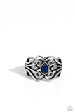 Beautifully BEAD-azzled - Blue Ring - Paparazzi Accessories Ring Bedazzle Me Pretty Mobile Fashion Boutique