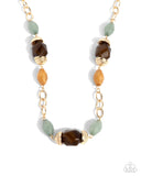 Beauty Culture - Brown Complete Look  - Paparazzi Accessories Bedazzle Me Pretty Mobile Fashion Boutique