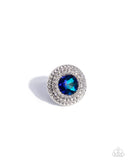 Bedazzled Babe - Blue Ring - Paparazzi Accessories Ring Bedazzle Me Pretty Mobile Fashion Boutique