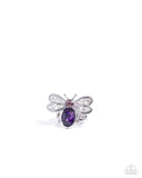 Bedazzled Bee - Purple Ring - Paparazzi Accessories Ring Bedazzle Me Pretty Mobile Fashion Boutique