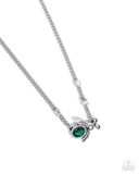 Bedazzled Beetle - Green Necklace - Paparazzi Accessories Necklace Bedazzle Me Pretty Mobile Fashion Boutique