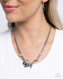 Bedazzled Beetle - Green Necklace - Paparazzi Accessories Necklace Bedazzle Me Pretty Mobile Fashion Boutique
