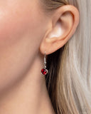 Bedazzled Beetle - Red Necklace - Paparazzi Accessories Necklace Bedazzle Me Pretty Mobile Fashion Boutique