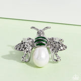 BEE-utiful Bling - Green Ring - Paparazzi Accessories Ring Bedazzle Me Pretty Mobile Fashion Boutique