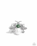 BEE-utiful Bling - Green Ring - Paparazzi Accessories Ring Bedazzle Me Pretty Mobile Fashion Boutique