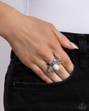 BEE-utiful Bling - Green Ring - Paparazzi Accessories Ring Bedazzle Me Pretty Mobile Fashion Boutique