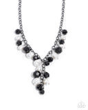 Beehive Barrage - Black Necklace - Paparazzi Accessories Necklace Bedazzle Me Pretty Mobile Fashion Boutique